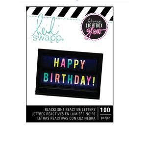 Heidi Swapp Lightbox Glow Inserts 100/Pkg-Multi Alphabet & Symbols